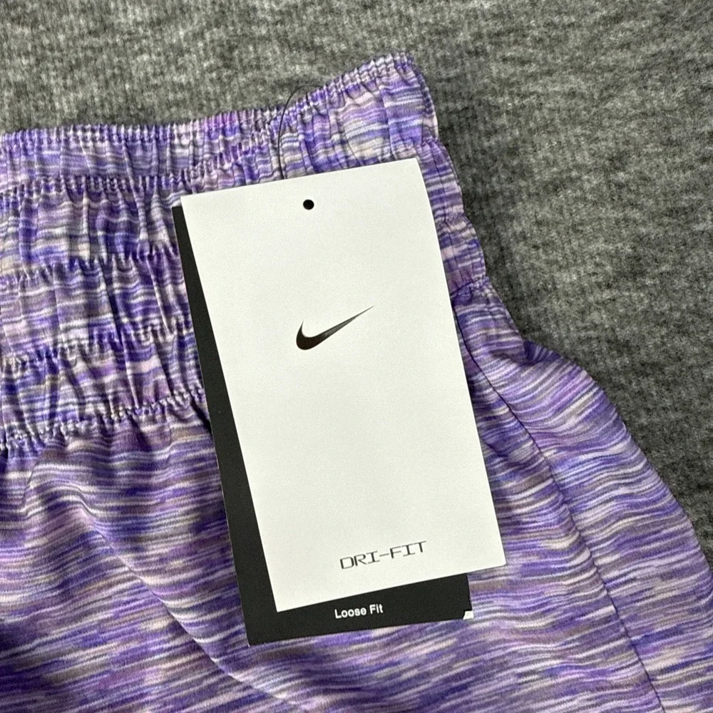 Nike Dri-FIT Athletic‎ Lined Shorts Womens Medium Purple Running Gym Lined NWT